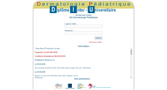 Desktop Screenshot of diu-dermatopediatrie.org